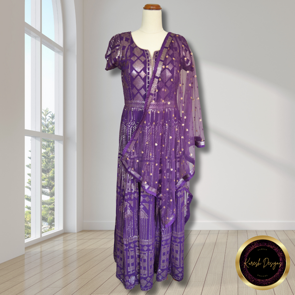 Designer Anarkali Dress with Dupatta