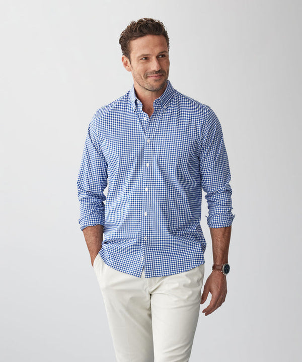 Performance Gingham Long Sleeve Shirt