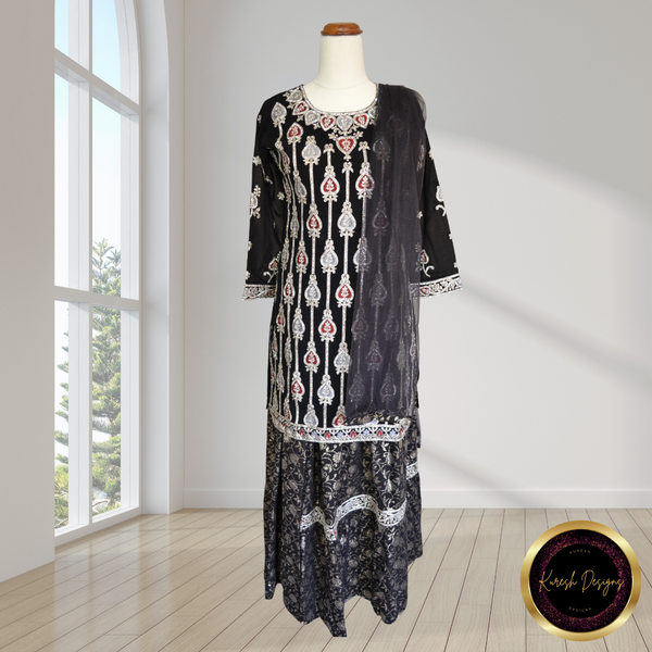 Girls Designer Sharara Set