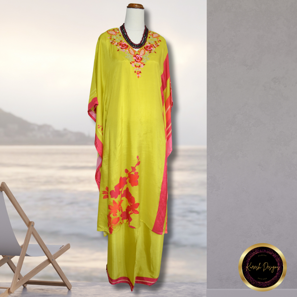 Embroided Kaftan set